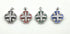 Sterling Silver Enamel Jerusalem Cross Pendant